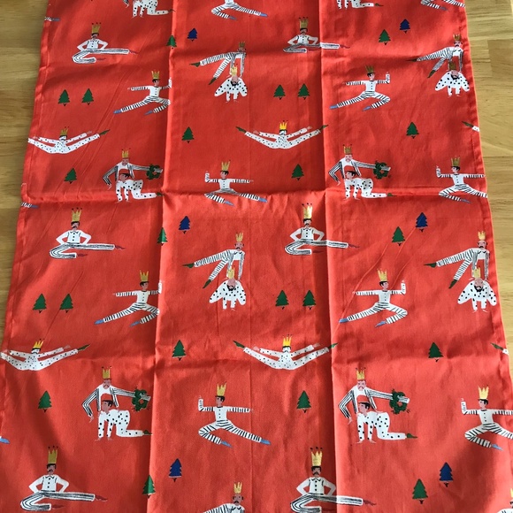 New “Lords of Leaping” ANTHROPOLGIE Christmas Dishtowel - Picture 1 of 6